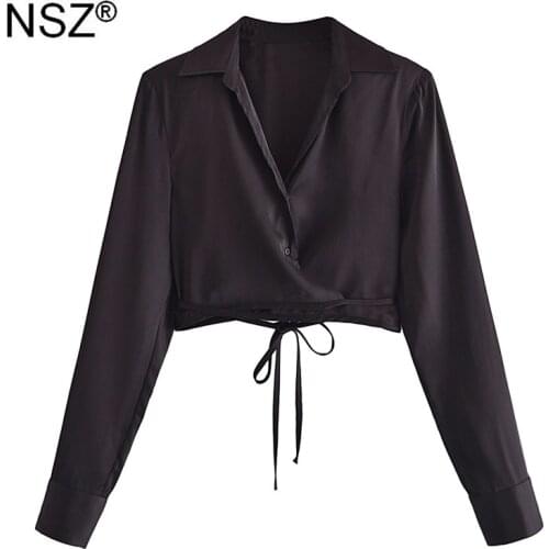 Блузки с запахом NSZ China At AliExpress