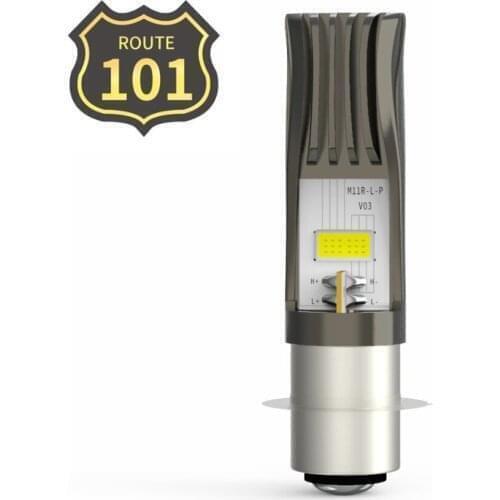 Route101 P15D-25-1 LED Motorcycle Headlight Bulb No Fan H6M Two Mode Light for Cafe Racer Motorcross Pitbike Moto Accessories