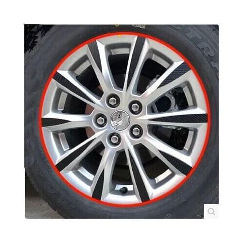 Car-styling Wheel Rim Reflective Sticker For Volkswagen Touareg Phaeton Bora Lavida Lamando Touran Beetle Magotan
