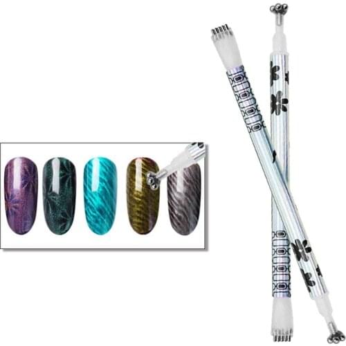 Magic Pen For Cat Eye Double-head Pen For Gel Polish UV LED Nail Art Tools Manicure Print Tool