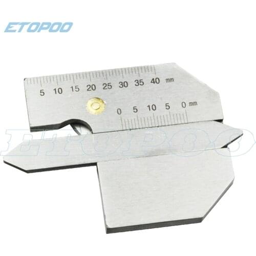 High quality stainless steel 0-40mm weld seam gauge HK45 weld guage weld inspect ruler weld measure caliper