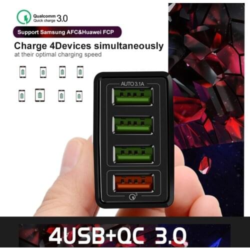 Usb Phone Charger Fast Charger For Xiaomi Samsung S10 S9 S8 QC 3.0 Usb Charger For Huwei Phone Charger For Iphone
