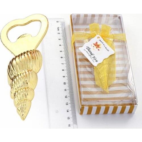 Golden conch/whelk bottle opener party gifts birthday souvenir Dinnerware Sets