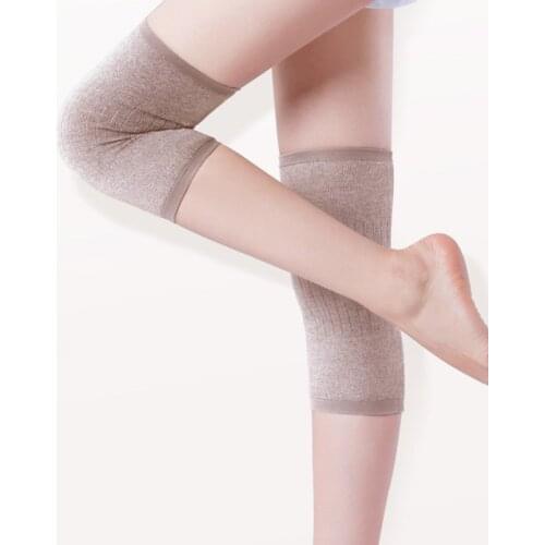 1 Pair Unisex Light Thin Warm Cashmere KneePad Comfortable Soft Wool Fiber Knee Pad Sports Running Cycling Support Health Care