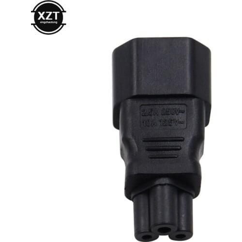 1pc High Quality IEC 320 C14 to C5 Power Adapter Converter C5 to C14 AC Power Plug Socket 3 Pin C14 Connector