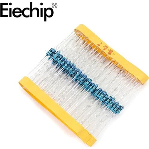 100pcs/lot 1/4W 1% Metal film resistor 27R 0.25W resistance 27 ohm Throught Hole