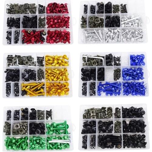 251 Pcs Motorcycle Fairing Bolt Screw Fastener Motorbike Windscreen Windshield Screws Bolt Accessories For Harley Yamaha Suzuki