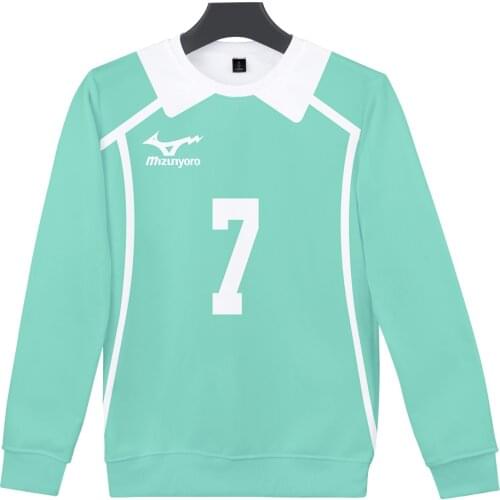 Anime Haikyuu Cosplay Costume Aoba Johsai High School Volleyball Club Oikawa Tooru 3D Hoodie Men Crewneck Sweatshirt Streetwear