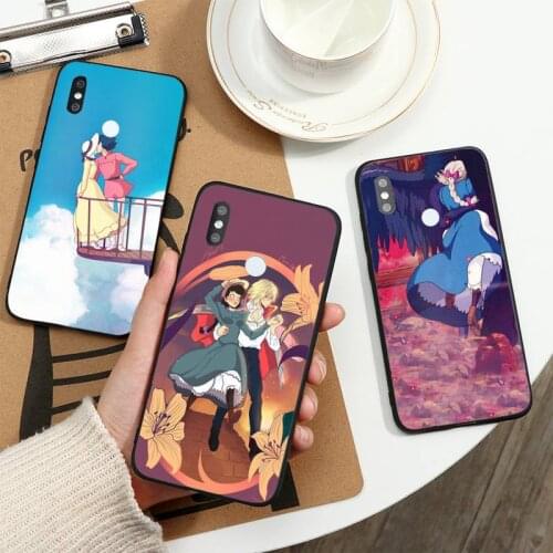 Miyazaki Hayao Howls Moving Castle anime Phone Case For Xiaomi Redmi note 7 8 9 t k30 max3 9 s 10 pro lite