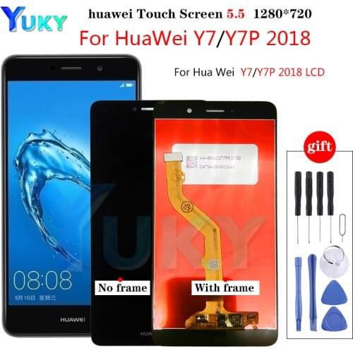For Huawei Y7 Prime 2017 LCD Y7 2017 TRT- TL00 LX1 L21X LX3 Display Touch Screen Digitizer Replacement Parts Enjoy 7 Plus