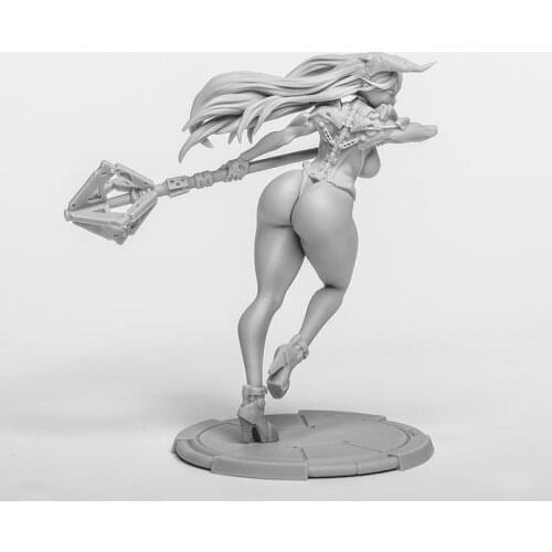 Resin Figure 1/24 ancient woman stand Model Unassambled Unpainted Figure Building Kit