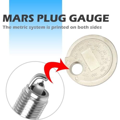 Coin Type 0.02-0.1 inch Range Spark Plug Gap Gauge Ignition Spark Plug Gage Caliber Measurement Tool