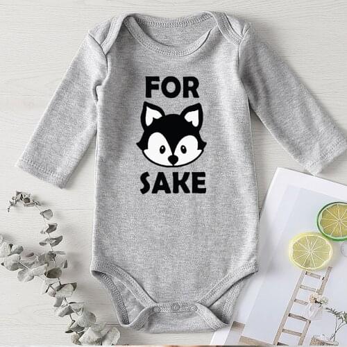 Cute Fox Printed Baby Onesie Toddler Girl Romper Winter Infant Costume Kids Clothing Newborns Bodysuit Children Jumpsuits