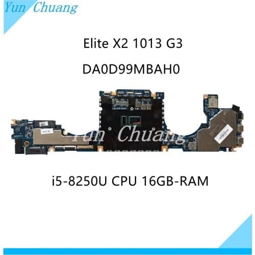 DA0D99MBAH0 L31341-601 For HP Elite X2 1013 G3 Laptop Motherboard with i5-8250U CPU 16GB 100% test ok