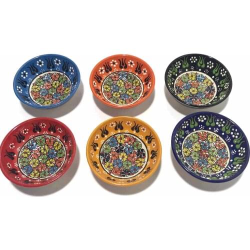 12 cm Mixed Pattern 6 Piece Ceramic Ceramic Bowl Set