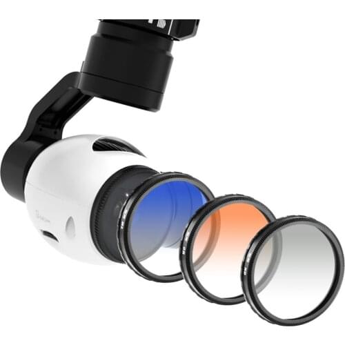 Neewer 3 Pieces DJI Filter Kit for DJI OSMO/Inspire 1 Graduated Color Filter Set:Graduated ND8+Orange+Blue Filter