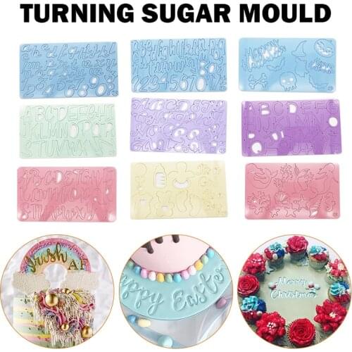 New Cake Tool Acrylic Capital/Alphabet/Number Embossed Cutter Mold Letter Cake/Cookie Cutter Stamp Fondant Cake Decorating Tools