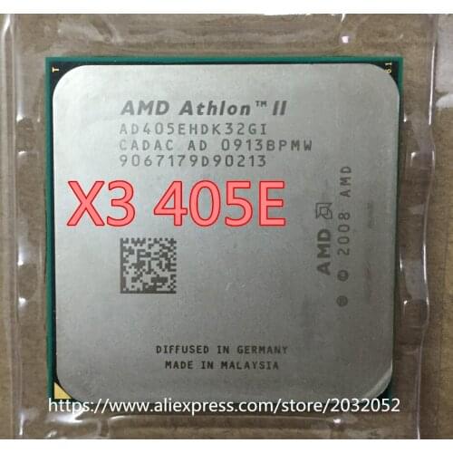 AMD Athlon II X3 405e Desktop CPU 2.3Ghz Socket AM3 938 Desktop CPU Processor X3 405E (working 100% Free Shipping)