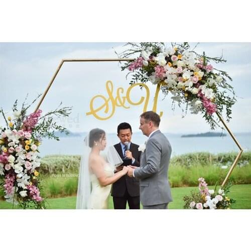 Wedding Arch Decor Diamond shape backdrop stand flower frame geometric home party background decoration balloon arch