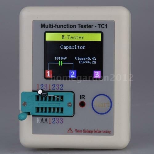 LCR-TC1 Transistor Tester TFT Diode Triode Capacitance Meter LCR ESR NPN MOSFET