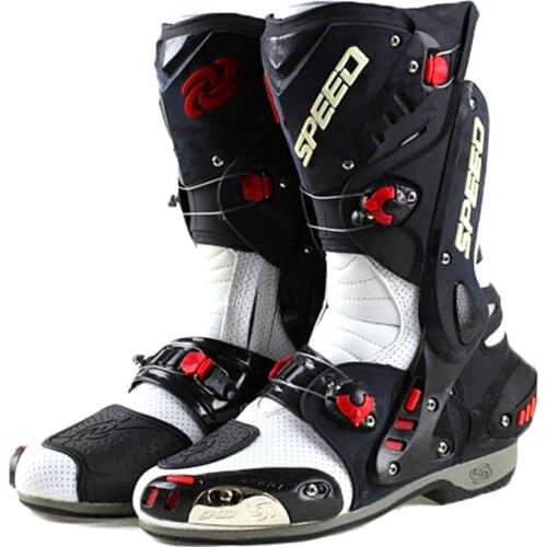 Motorcycle Protective Gear Boots Motocross Racing Speed Shoes Motorbike Moto Boot Dirt Bike Cycling Sports Botas B1003