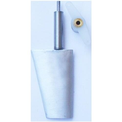 1Pc Streamlined Aluminum Alloy Rudder 55*35/20mm Metal Rudder With Bearings Spare Parts for DIY RC Tug Boat Models Feeding Boat