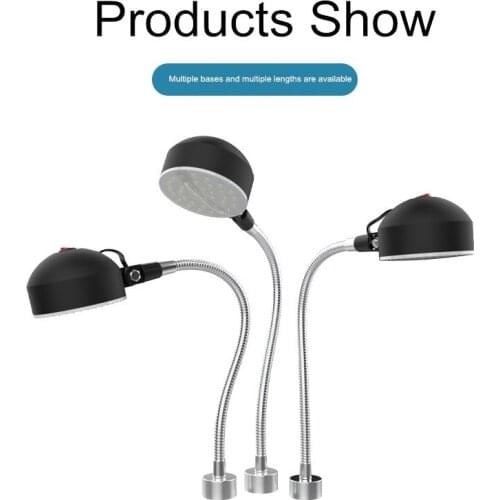 10W 300mm/400mm/500mm Gooseneck Led Machine Tool Working Lamp Magnetic Bae Punch Milling Machine Grinder Mechanical Garage Light