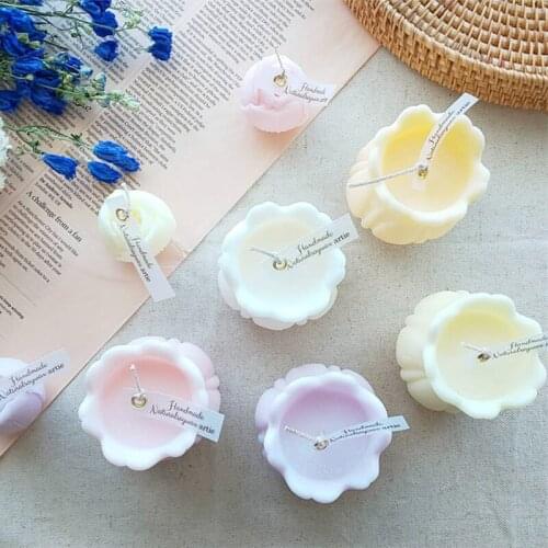 3D Big Tulip Scented Candle Silicone Mold Tulip Flower Design Aromatherapy Plaster Soap Soy Candle Molds