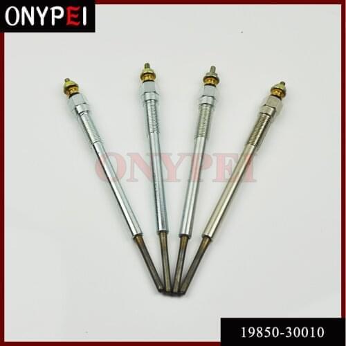 4 pcs/lot 19850-30010 Glow Plugs for Hilux Land Cruiser 90 120 150 Prado Hiace