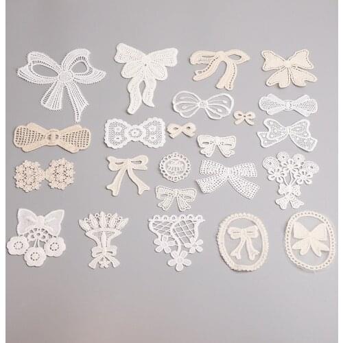5PCS / Lot Butterfly Applique Wedding Dress DIY Embroidery Sewing Patch Craft Sewing Embroidery Clothing Accessories