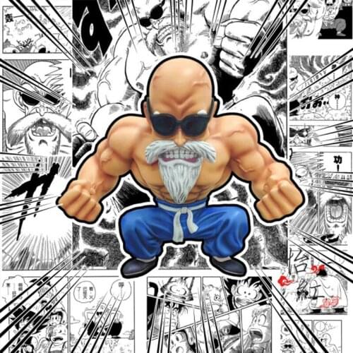 Anime Dragon Ball New GK Muscle Kame Sennin Figure DBZ PVC Figurine Master Roshi Collection Figura Toys