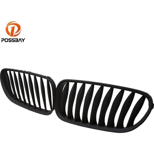POSSBAY For BMW Z4 M Roadster E85 2006-2008 Car Front Center Kidney Grille Grill Matte Black Center Racing Grills Car Styling