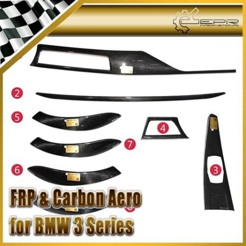 Car-styling For BMW 3 Series 13-15 F30 F35 Carbon Fiber Interior Sets 8pcs LHD