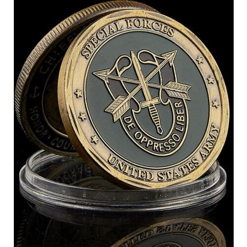 United States Army Special Forces Faithful and True Green Berets Liberty Freedom Coin Collection