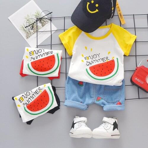 Baby Boy Summer Clothing Set 2021 New Fashion Toddle Children Boys Clothes Set Top+Shorts 2pcs Outfits Kids Sport Suit