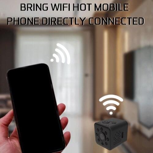 Y1AE Mini SQ23 WIFI Camera 1080P Camcorder with Motion Detector & Night Vision, 360° Rotation 155 Degree Wide Angle View