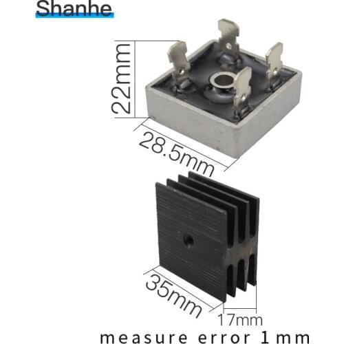 1pcs KBPC2510 25A 1000V Metal Case Bridge Rectifier KBPC1010 KBPC3510 KBPC5010