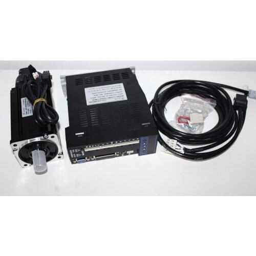 Single phase 220V 750W 0.75KW 2.4N.m 3000rpm NEMA34 AC servo motor drive kit 2500ppr with 3m cable