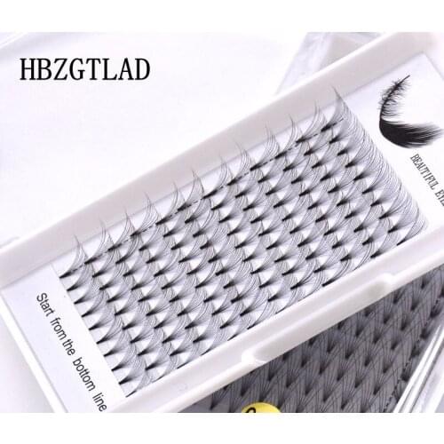 New 10D Russian Volume Eyelashes Extension Short Stem Pre made Fans C D curl Mink Lash Hot Selling Eyelash Individual Extensions
