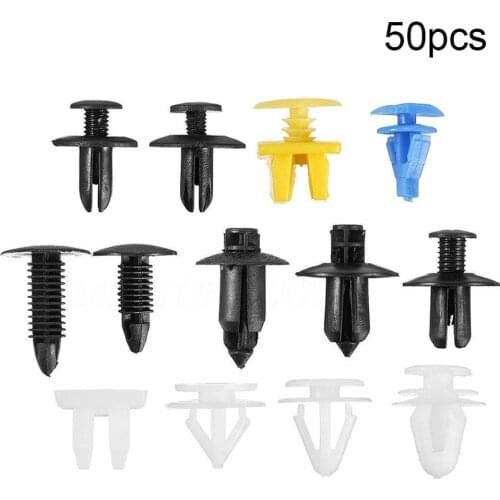 New Mixed Auto Bumper Wheel Eyebrow Fender Plastic Fastener Screw Rivet For All Cars Clip Set