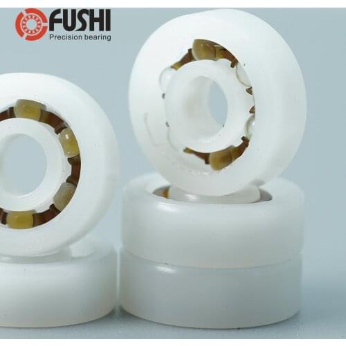 POM Bearing 603 604 605 606 607 608 609 ( 5 PCS ) Glass Balls Nylon Cage Plastic Ball Bearings