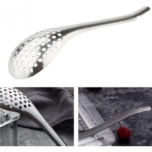 56 Holes Durable Caviar Spoon Egg Strainer Handheld Cookware Stainless Steel Thickened For Home Kitchen Restaurant Fish Roe