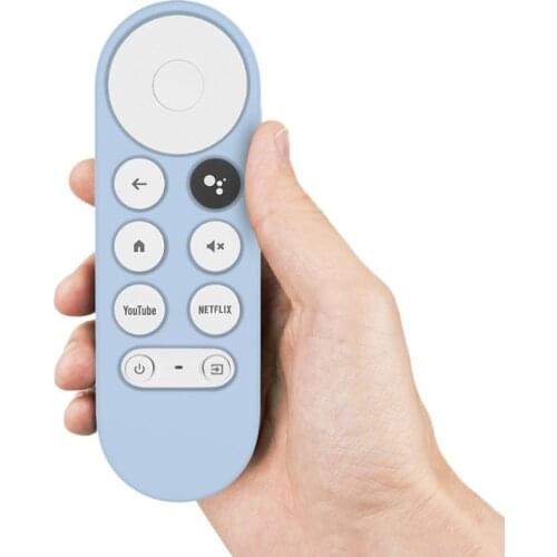Non-slip Soft Silicone Case Remote Control Protective Cover Shell for-Google Chromecast TV 2020 Voice Remote Control
