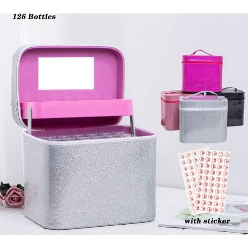 New 126 Bottles Diamond Painting Cross Stitch Accessories Tool Box Container Diamond Storage Bag Case Embroidery Mosaic