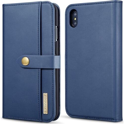 Slim Retro Leather Case for IPhone XS MAX XR X For iPhone 6 6S 7 8 PLUS Coque Card Slot Wallet Phone Magnet Back Cover