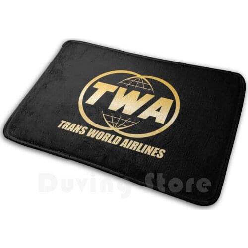 Trans World Airways Twa Retro Carpet Mat Rug Cushion Soft Non - Slip Cool Retro Trans World Twa 60s 70s 80s