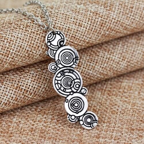 Vintage Time Lord Seal Logo Pendant Necklace silver color retro women men Necklaces fashion jewelry gifts for friends