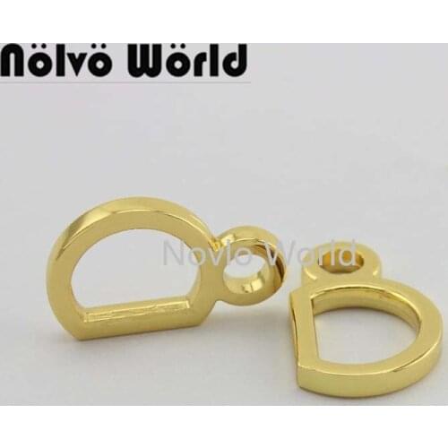 10-50 pieces 3 colors 2 size 27X17mm 31X21mm Double D-ring Rings Durable metal for bag handbag chain hanger connector