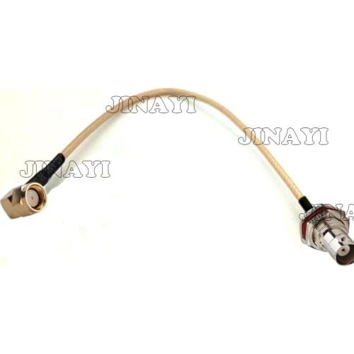 10PC RF pigtail cable RP-SMA male right angle to BNC female RG316 15cm