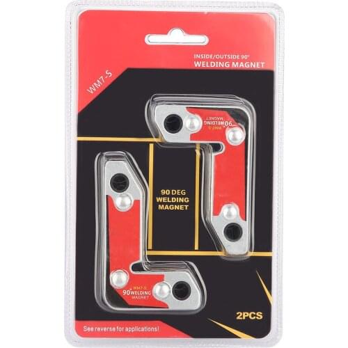 2pcs Inside/Outside Magnet Welding Clamp Magnetic Holder Fixer Welder Tool 30/60/90 Degree Welding Holder For Welding Doors